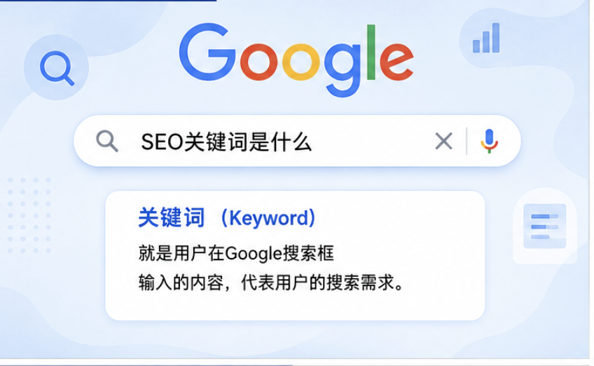Google搜索框 + 用户输入关键词