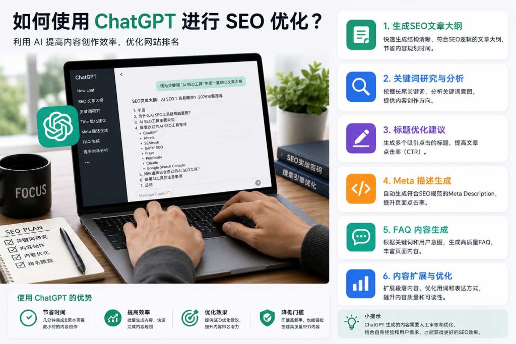 Using ChatGPT for SEO content creation and keyword research