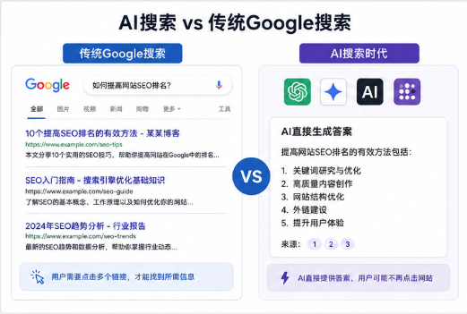 AI Search vs Traditional Google Search