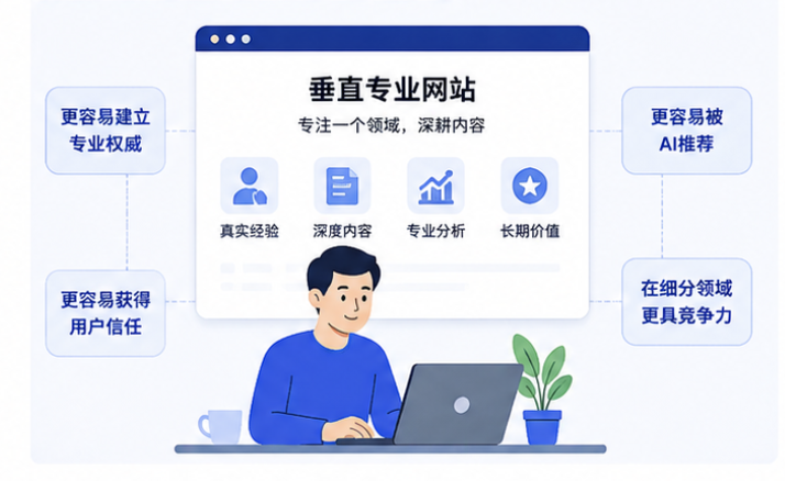 AI时代垂直个人网站更容易建立专业权威