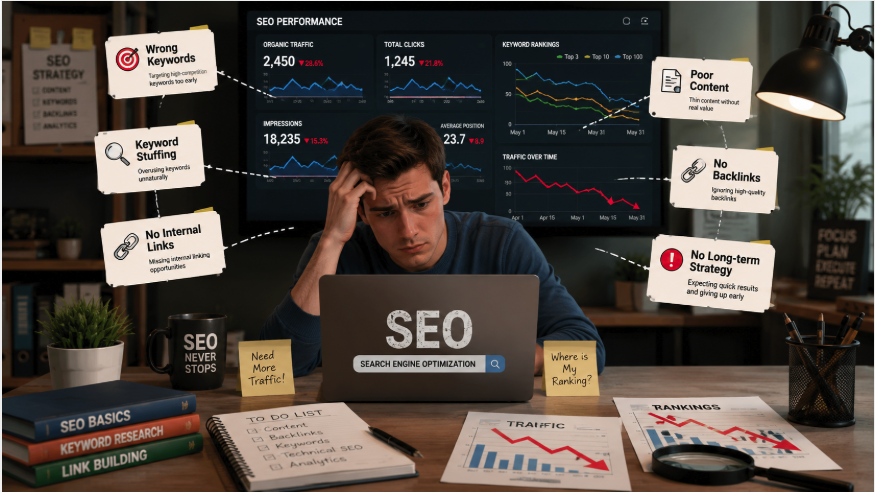 Common SEO mistakes beginners make in 2026