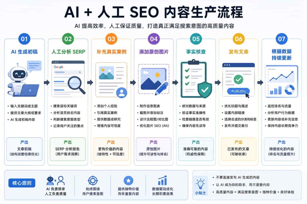 AI与人工结合的SEO内容生产流程
